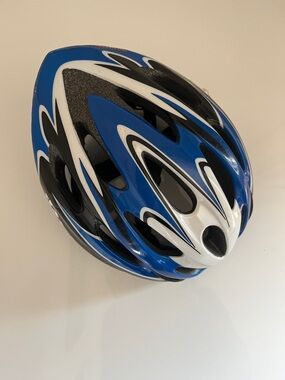 Giro Blue, White & Black Ventilated Bicycle Helmet